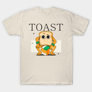 Hand Drawn Toast Fun T-Shirt